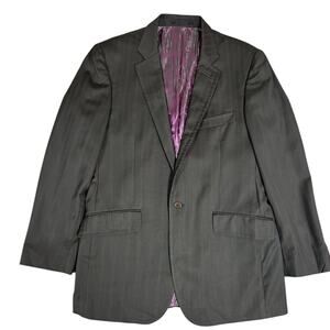 TED BAKER Men’s Blazer Sport Coat Jacket Size 40R Wool Suits Made in Italy